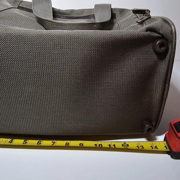 hartmann beige Ballistic Nylon overnight train case Weekender Duffle Travel bag - Picture 8 of 11